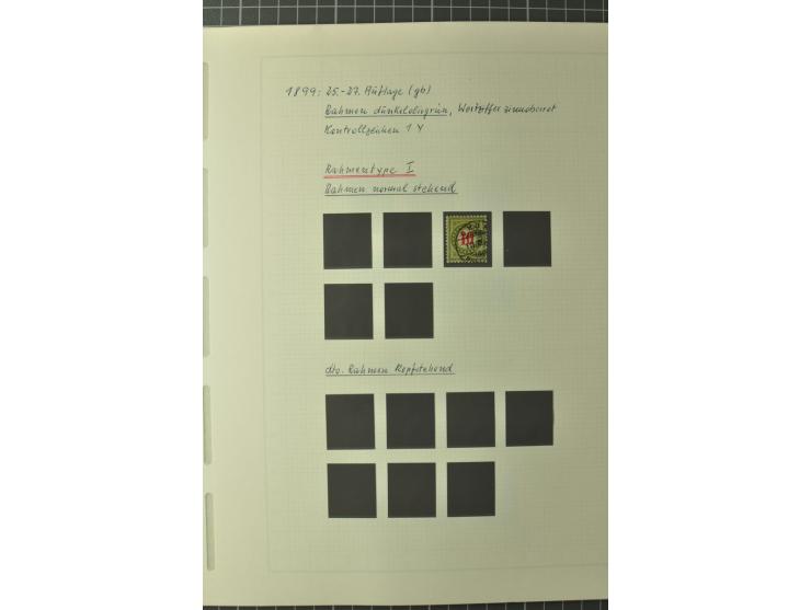 1878/1938, ungebrauchte und überwiegend gestempelte Spezialsammlung, dabei verschiedene Auflagen, normale und kopfstehende Ra
