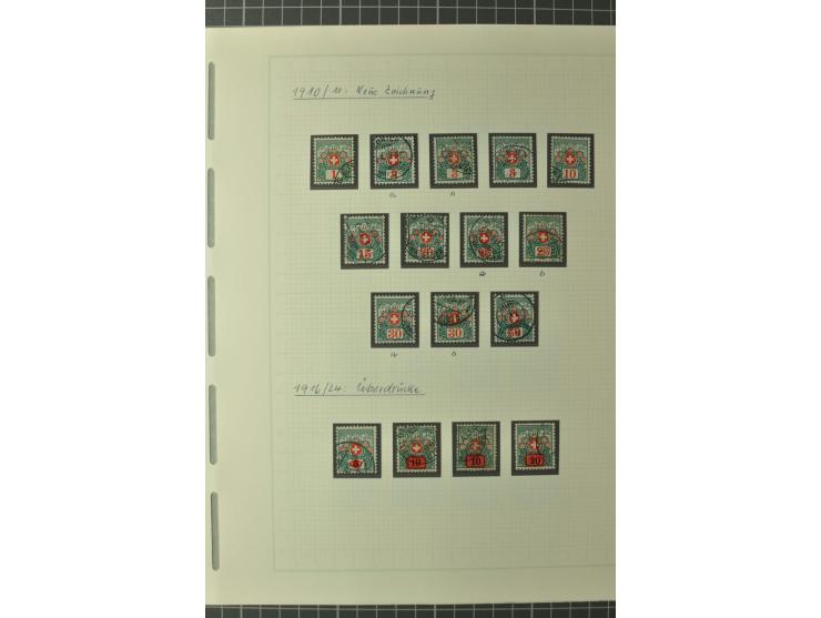 1878/1938, ungebrauchte und überwiegend gestempelte Spezialsammlung, dabei verschiedene Auflagen, normale und kopfstehende Ra