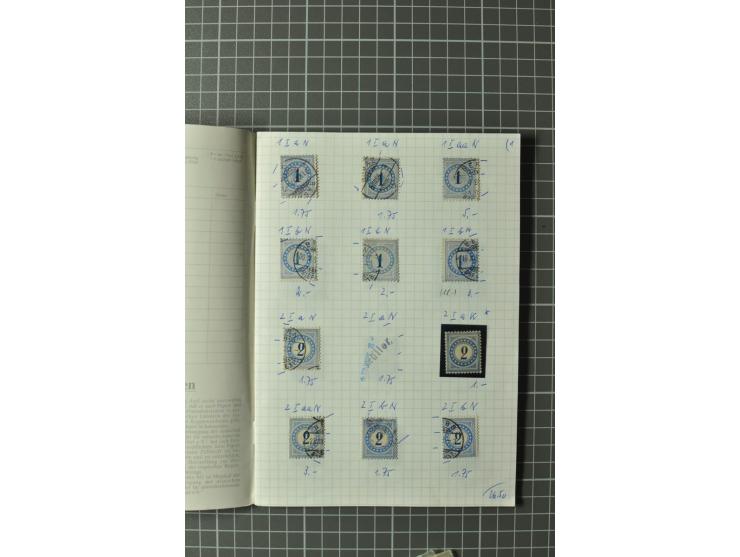 1878/1938, ungebrauchte und überwiegend gestempelte Spezialsammlung, dabei verschiedene Auflagen, normale und kopfstehende Ra