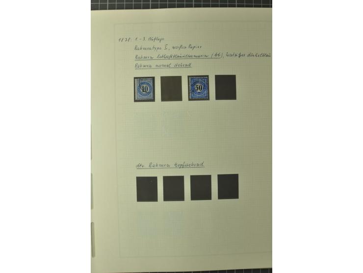 1878/1938, ungebrauchte und überwiegend gestempelte Spezialsammlung, dabei verschiedene Auflagen, normale und kopfstehende Ra
