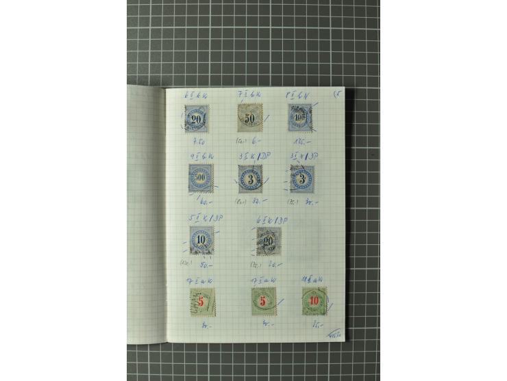 1878/1938, ungebrauchte und überwiegend gestempelte Spezialsammlung, dabei verschiedene Auflagen, normale und kopfstehende Ra
