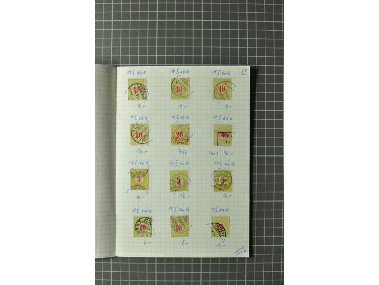 1878/1938, ungebrauchte und überwiegend gestempelte Spezialsammlung, dabei verschiedene Auflagen, normale und kopfstehende Ra