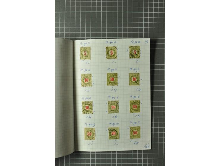 1878/1938, ungebrauchte und überwiegend gestempelte Spezialsammlung, dabei verschiedene Auflagen, normale und kopfstehende Ra