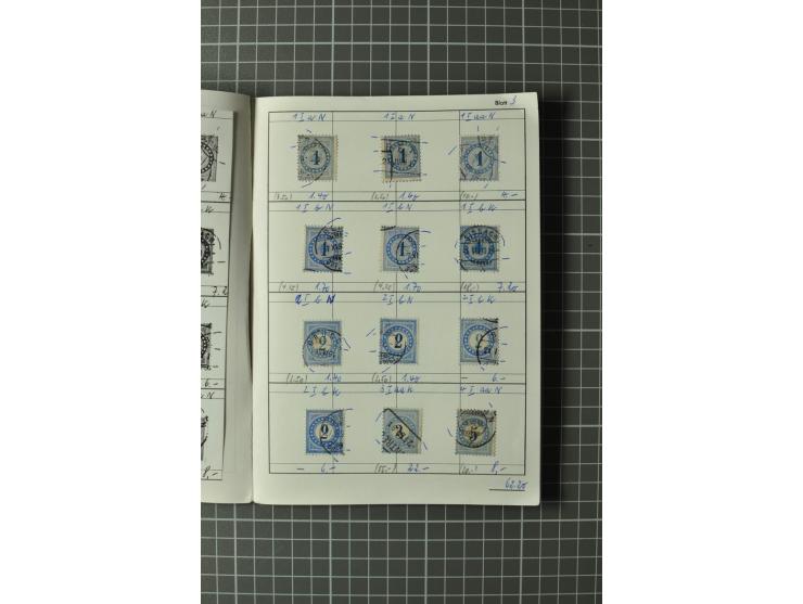1878/1938, ungebrauchte und überwiegend gestempelte Spezialsammlung, dabei verschiedene Auflagen, normale und kopfstehende Ra