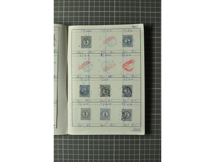1878/1938, ungebrauchte und überwiegend gestempelte Spezialsammlung, dabei verschiedene Auflagen, normale und kopfstehende Ra
