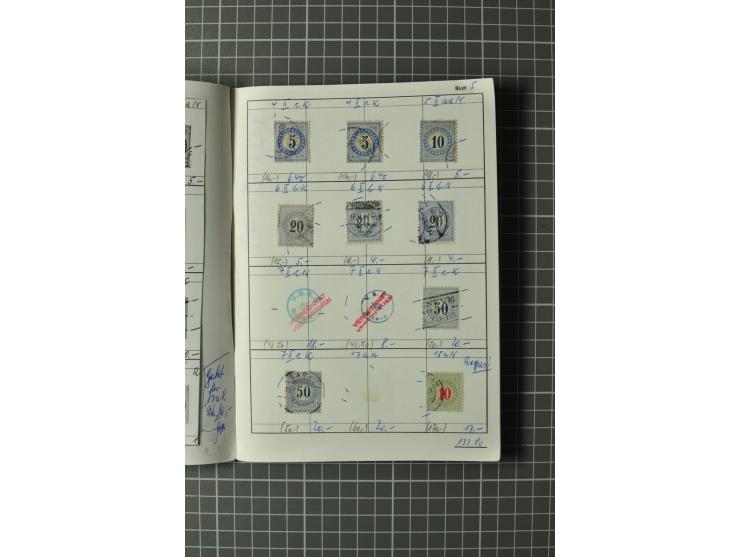 1878/1938, ungebrauchte und überwiegend gestempelte Spezialsammlung, dabei verschiedene Auflagen, normale und kopfstehende Ra