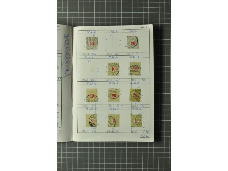1878/1938, ungebrauchte und überwiegend gestempelte Spezialsammlung, dabei verschiedene Auflagen, normale und kopfstehende Ra