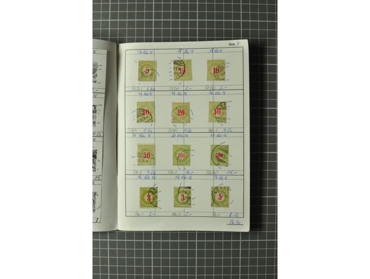 1878/1938, ungebrauchte und überwiegend gestempelte Spezialsammlung, dabei verschiedene Auflagen, normale und kopfstehende Ra