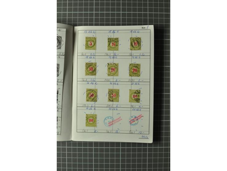 1878/1938, ungebrauchte und überwiegend gestempelte Spezialsammlung, dabei verschiedene Auflagen, normale und kopfstehende Ra