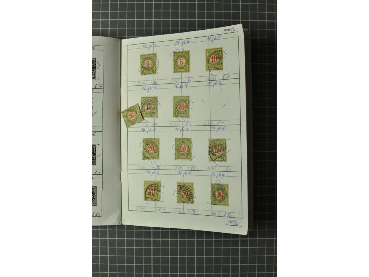 1878/1938, ungebrauchte und überwiegend gestempelte Spezialsammlung, dabei verschiedene Auflagen, normale und kopfstehende Ra