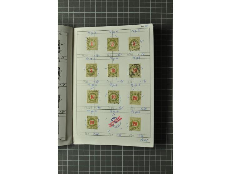1878/1938, ungebrauchte und überwiegend gestempelte Spezialsammlung, dabei verschiedene Auflagen, normale und kopfstehende Ra