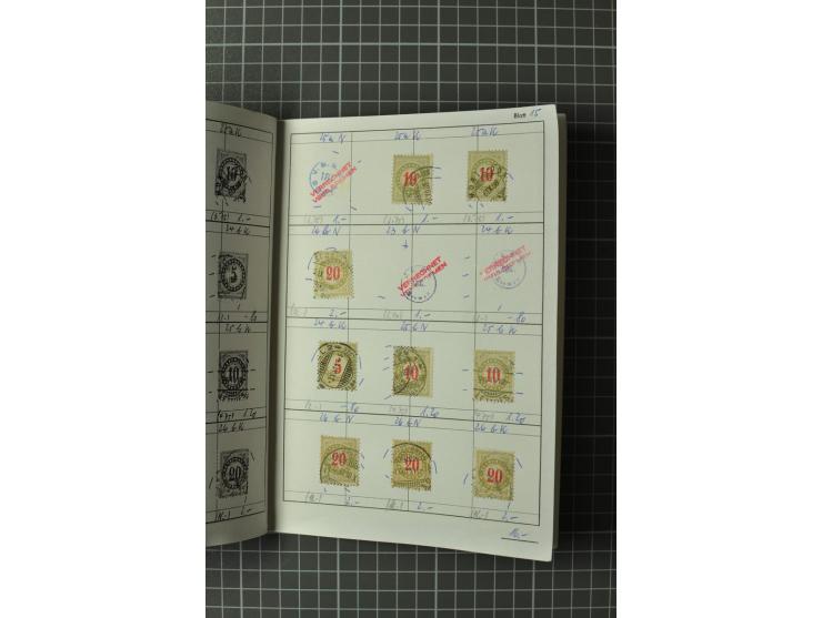1878/1938, ungebrauchte und überwiegend gestempelte Spezialsammlung, dabei verschiedene Auflagen, normale und kopfstehende Ra