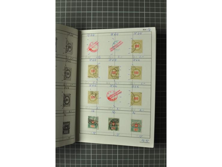 1878/1938, ungebrauchte und überwiegend gestempelte Spezialsammlung, dabei verschiedene Auflagen, normale und kopfstehende Ra