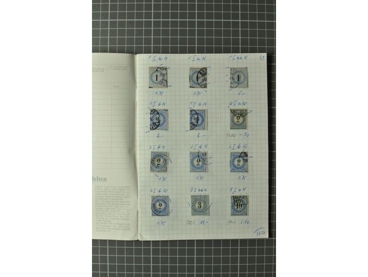 1878/1938, ungebrauchte und überwiegend gestempelte Spezialsammlung, dabei verschiedene Auflagen, normale und kopfstehende Ra