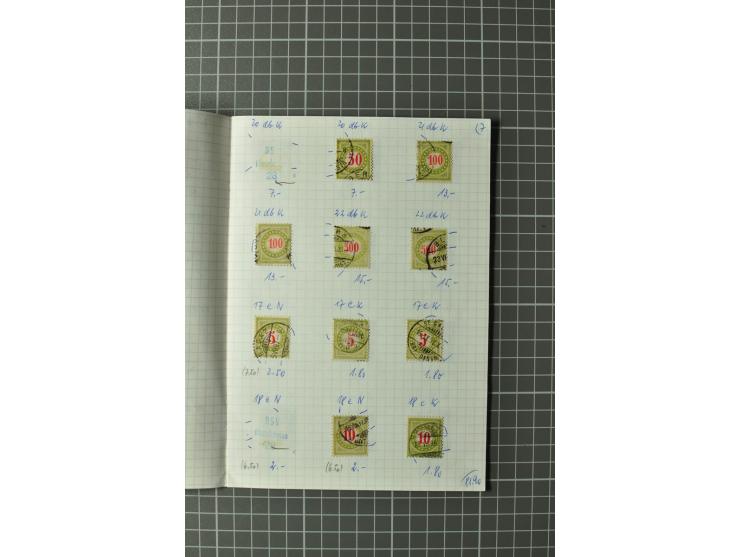 1878/1938, ungebrauchte und überwiegend gestempelte Spezialsammlung, dabei verschiedene Auflagen, normale und kopfstehende Ra