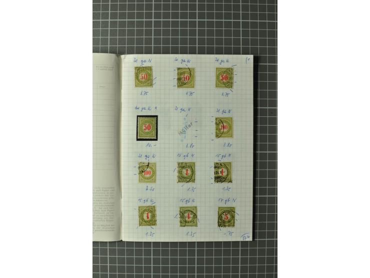 1878/1938, ungebrauchte und überwiegend gestempelte Spezialsammlung, dabei verschiedene Auflagen, normale und kopfstehende Ra