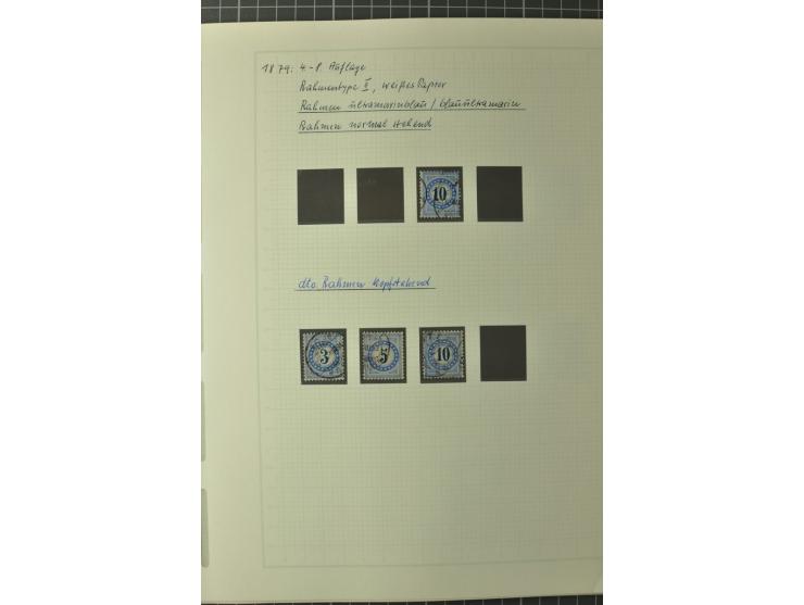 1878/1938, ungebrauchte und überwiegend gestempelte Spezialsammlung, dabei verschiedene Auflagen, normale und kopfstehende Ra