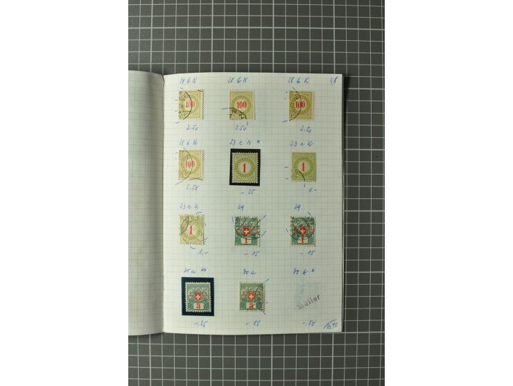 1878/1938, ungebrauchte und überwiegend gestempelte Spezialsammlung, dabei verschiedene Auflagen, normale und kopfstehende Ra