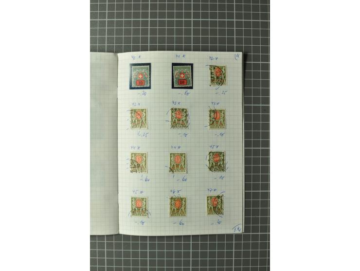 1878/1938, ungebrauchte und überwiegend gestempelte Spezialsammlung, dabei verschiedene Auflagen, normale und kopfstehende Ra