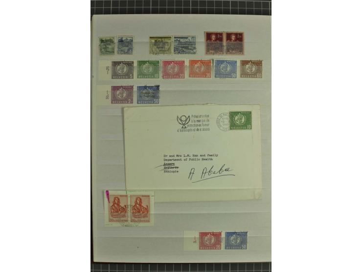 1922/90, Völkerbund und Vereinte Nationen, meist gestempelter Bestand mit besseren Werten (u.a. Mi.-Nr. 19z), einigen Briefst