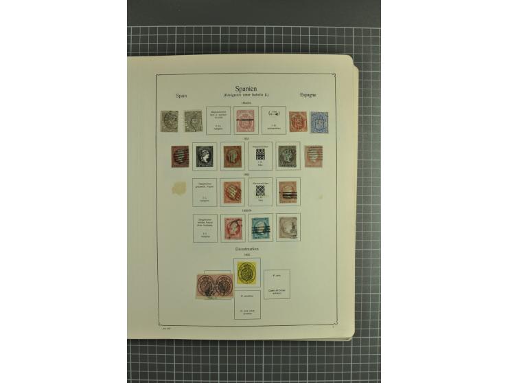 1850/1950, gute Sammlung mit einer Vielzahl an besseren Werten beginnend mit Mi.-Nr.  2 (3) und  4 mit zwei waagerechten Paar
