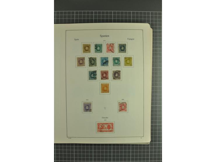 1850/1950, gute Sammlung mit einer Vielzahl an besseren Werten beginnend mit Mi.-Nr.  2 (3) und  4 mit zwei waagerechten Paar