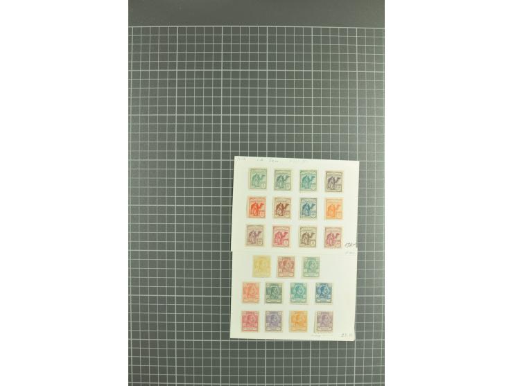 1850/1950, gute Sammlung mit einer Vielzahl an besseren Werten beginnend mit Mi.-Nr.  2 (3) und  4 mit zwei waagerechten Paar