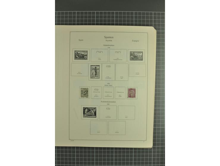 1850/1950, gute Sammlung mit einer Vielzahl an besseren Werten beginnend mit Mi.-Nr.  2 (3) und  4 mit zwei waagerechten Paar