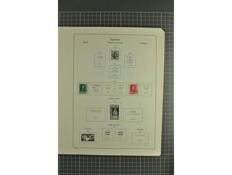 1850/1950, gute Sammlung mit einer Vielzahl an besseren Werten beginnend mit Mi.-Nr.  2 (3) und  4 mit zwei waagerechten Paar