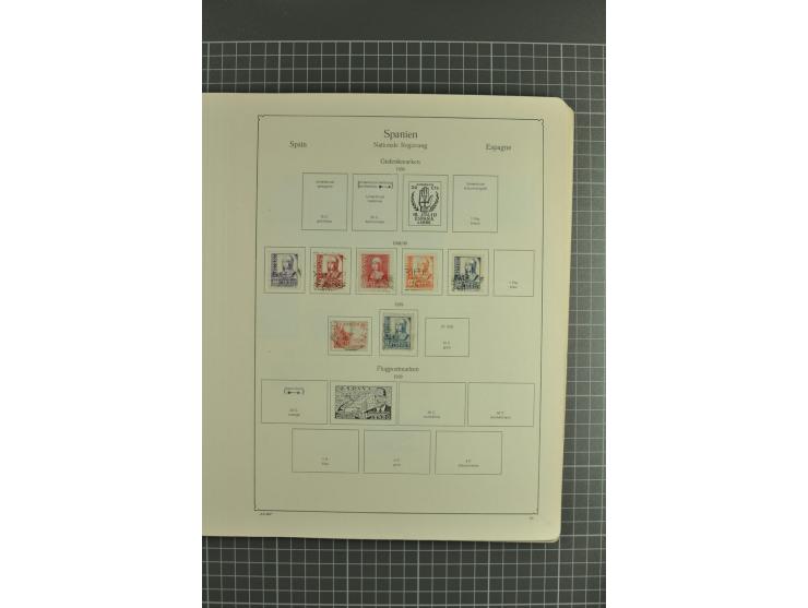 1850/1950, gute Sammlung mit einer Vielzahl an besseren Werten beginnend mit Mi.-Nr.  2 (3) und  4 mit zwei waagerechten Paar