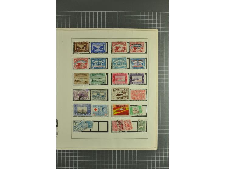 1850/1950, gute Sammlung mit einer Vielzahl an besseren Werten beginnend mit Mi.-Nr.  2 (3) und  4 mit zwei waagerechten Paar