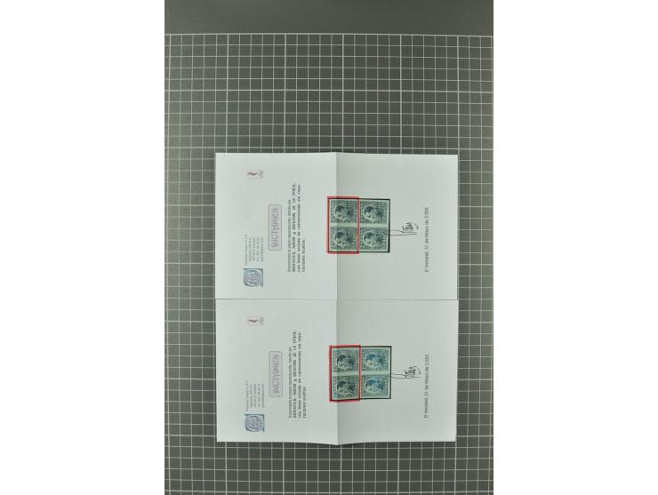 1922/30, Alfonso XIII, ungezähnte Probedrucke in nicht ausgegebenen Farben, insgesamt 110 Werte in 4 Sorten (einmal nur 3 Stü