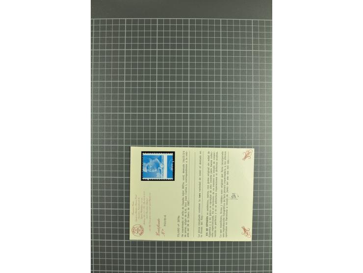1924/89, postfrische und wenig ungebrauchte Partie, meist Abarten, vielfach mit Fotoattest Graus