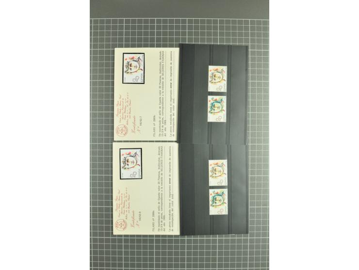 1930/89 (ca.), postfrische Partie von etwa 640 Abarten, dabei ungezähnte Marken, Farbfehldrucke, fehlende Farben, etc.; viele