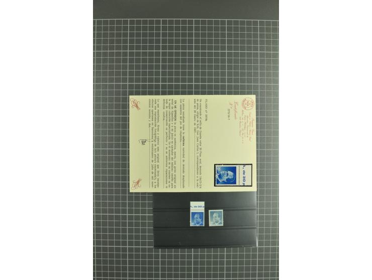 1930/89 (ca.), postfrische Partie von etwa 640 Abarten, dabei ungezähnte Marken, Farbfehldrucke, fehlende Farben, etc.; viele