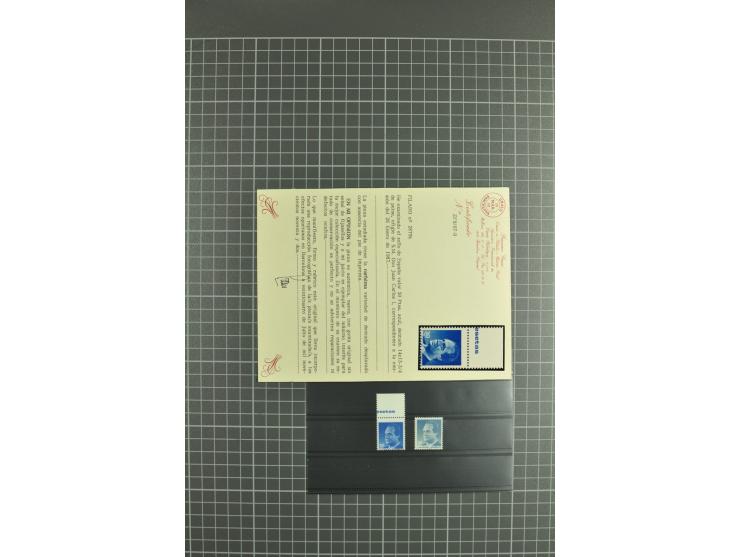 1930/89 (ca.), postfrische Partie von etwa 640 Abarten, dabei ungezähnte Marken, Farbfehldrucke, fehlende Farben, etc.; viele