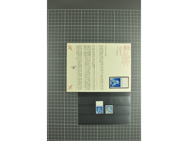 1930/89 (ca.), postfrische Partie von etwa 640 Abarten, dabei ungezähnte Marken, Farbfehldrucke, fehlende Farben, etc.; viele