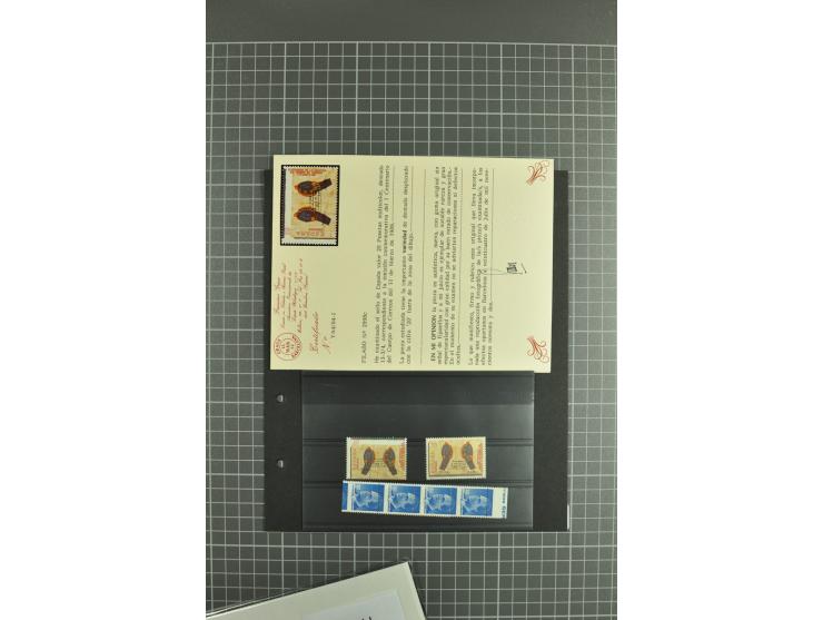 1930/89 (ca.), postfrische Partie von etwa 640 Abarten, dabei ungezähnte Marken, Farbfehldrucke, fehlende Farben, etc.; viele