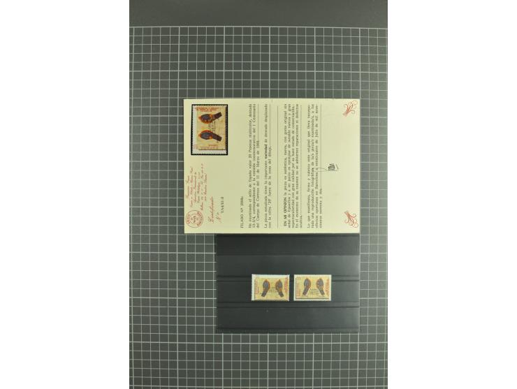 1930/89 (ca.), postfrische Partie von etwa 640 Abarten, dabei ungezähnte Marken, Farbfehldrucke, fehlende Farben, etc.; viele