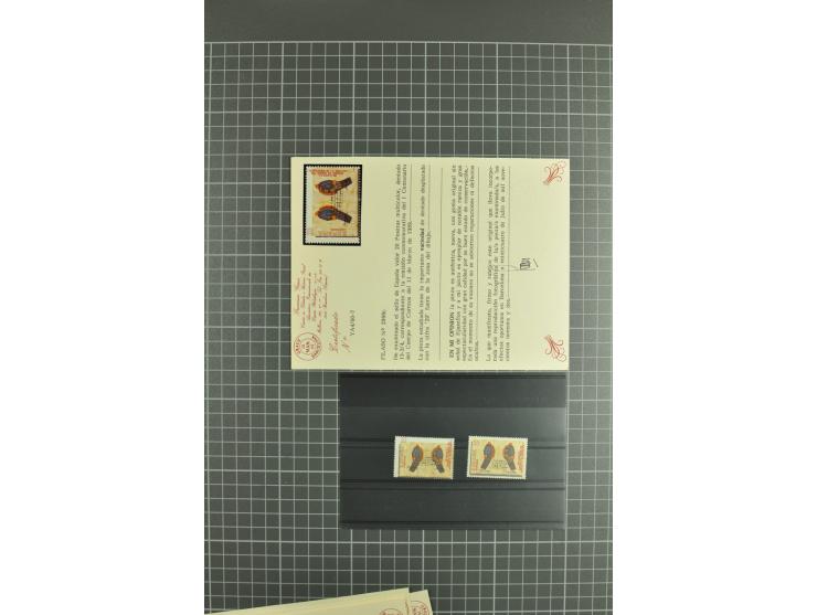 1930/89 (ca.), postfrische Partie von etwa 640 Abarten, dabei ungezähnte Marken, Farbfehldrucke, fehlende Farben, etc.; viele