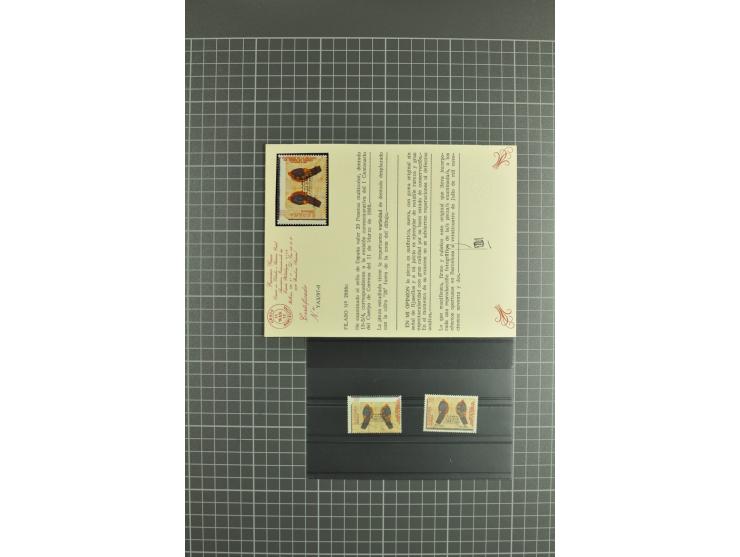 1930/89 (ca.), postfrische Partie von etwa 640 Abarten, dabei ungezähnte Marken, Farbfehldrucke, fehlende Farben, etc.; viele