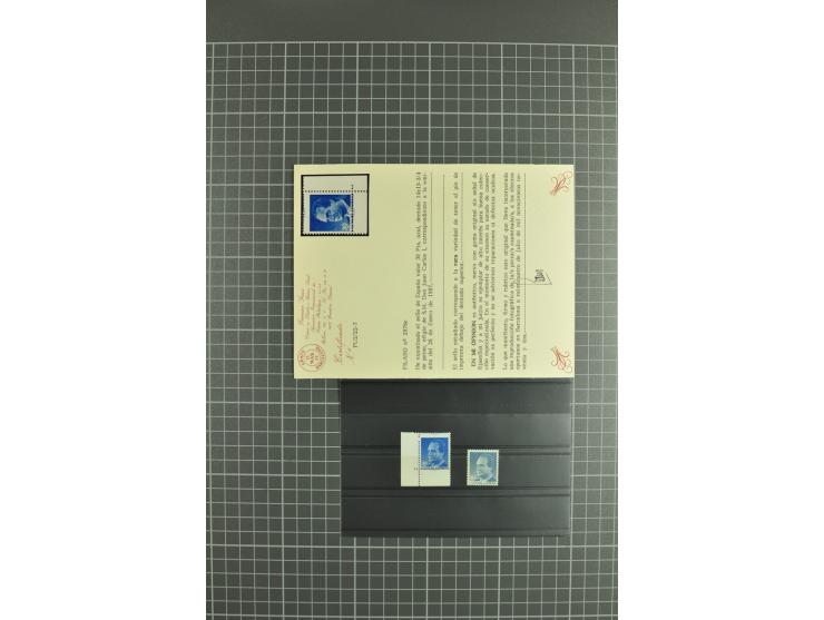 1930/89 (ca.), postfrische Partie von etwa 640 Abarten, dabei ungezähnte Marken, Farbfehldrucke, fehlende Farben, etc.; viele