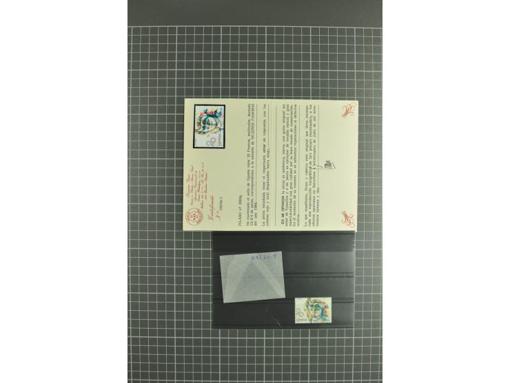 1930/89 (ca.), postfrische Partie von etwa 640 Abarten, dabei ungezähnte Marken, Farbfehldrucke, fehlende Farben, etc.; viele