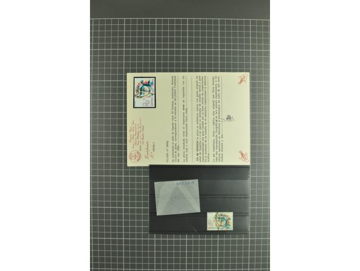 1930/89 (ca.), postfrische Partie von etwa 640 Abarten, dabei ungezähnte Marken, Farbfehldrucke, fehlende Farben, etc.; viele