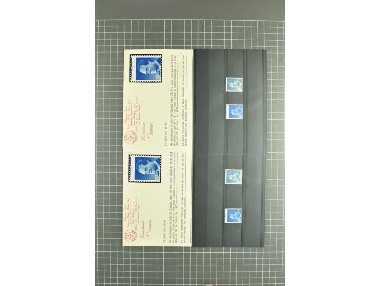 1930/89 (ca.), postfrische Partie von etwa 640 Abarten, dabei ungezähnte Marken, Farbfehldrucke, fehlende Farben, etc.; viele