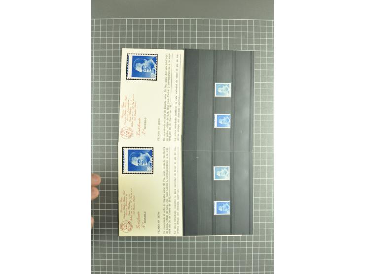 1930/89 (ca.), postfrische Partie von etwa 640 Abarten, dabei ungezähnte Marken, Farbfehldrucke, fehlende Farben, etc.; viele