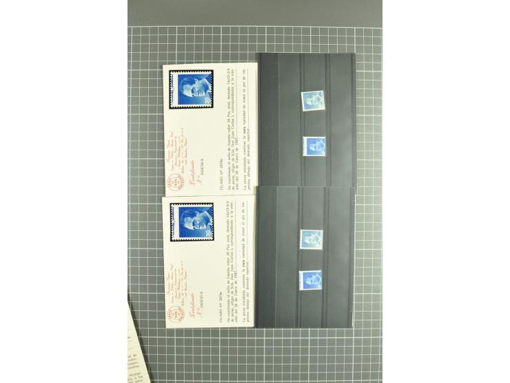 1930/89 (ca.), postfrische Partie von etwa 640 Abarten, dabei ungezähnte Marken, Farbfehldrucke, fehlende Farben, etc.; viele