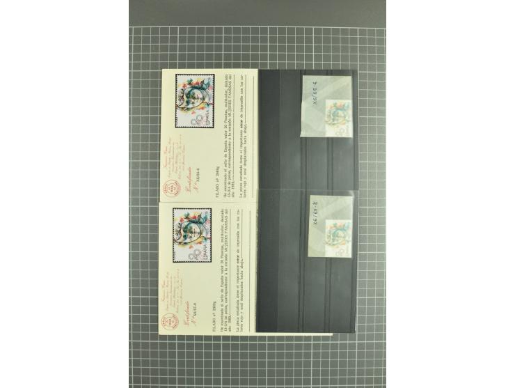 1930/89 (ca.), postfrische Partie von etwa 640 Abarten, dabei ungezähnte Marken, Farbfehldrucke, fehlende Farben, etc.; viele