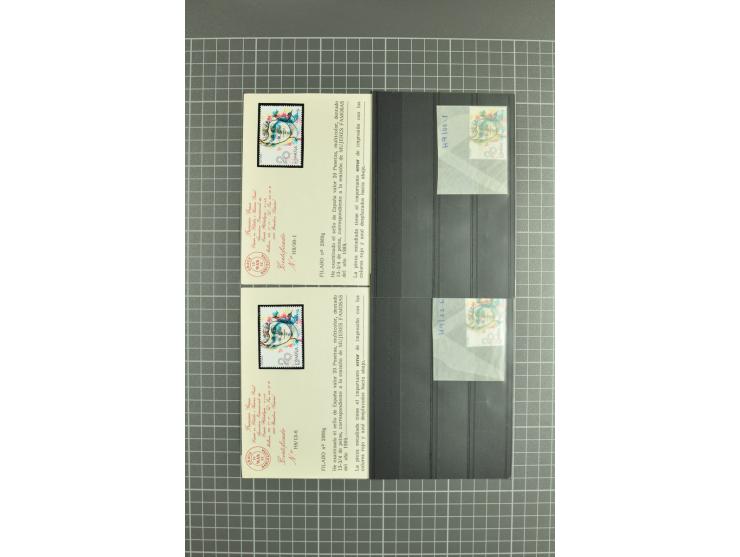 1930/89 (ca.), postfrische Partie von etwa 640 Abarten, dabei ungezähnte Marken, Farbfehldrucke, fehlende Farben, etc.; viele