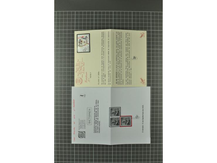 1930/89 (ca.), postfrische (ein Wert Haftstelle) kleine Partie seltener Abarten und Probedrucke, teils Befund bzw. Attest, me